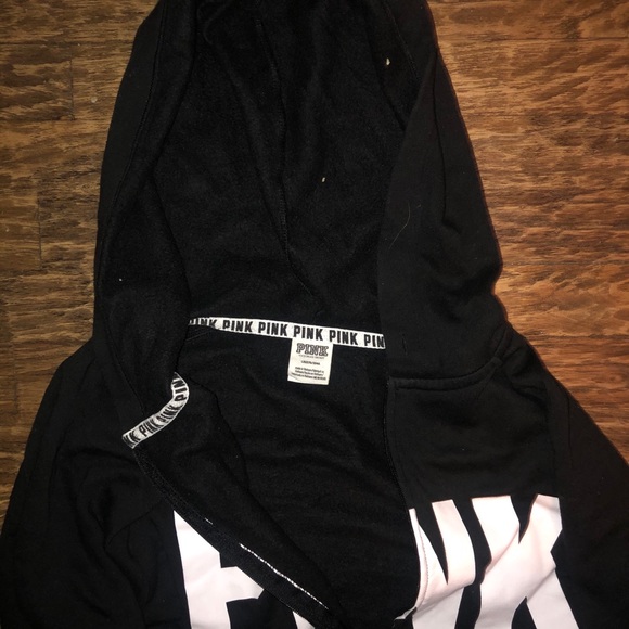 Black PINK VS Zip Up Jacket W/ Hoodie - Picture 4 of 5